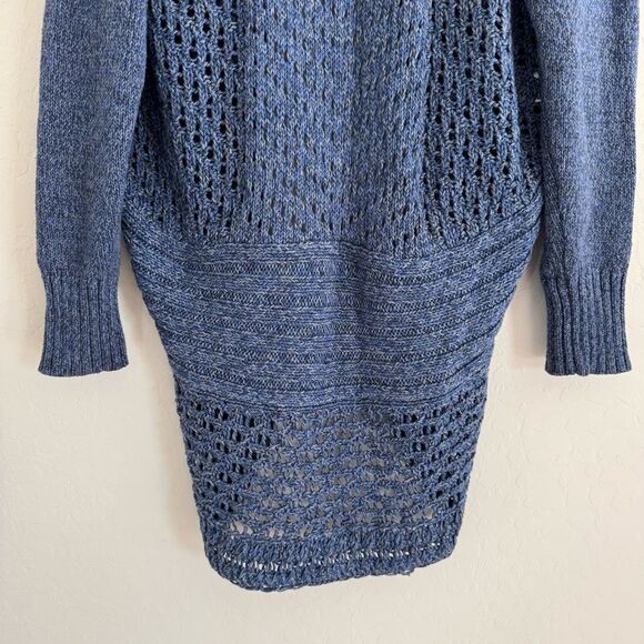 Eddie Bauer Open Cardigan Sweater Round Bottom Shawl Collar Multi Knit Size XL - Picture 6 of 8